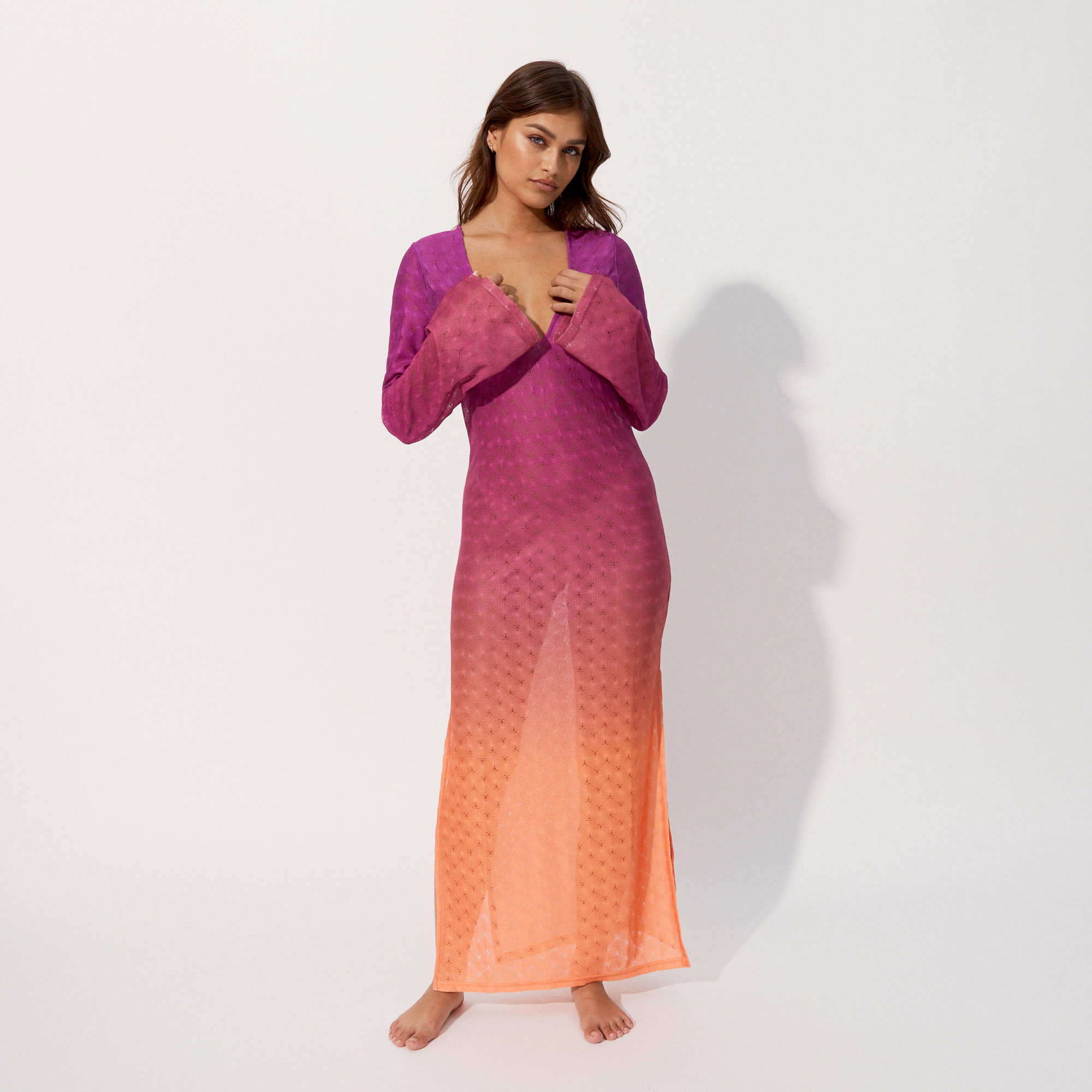 Robe longue dégradée