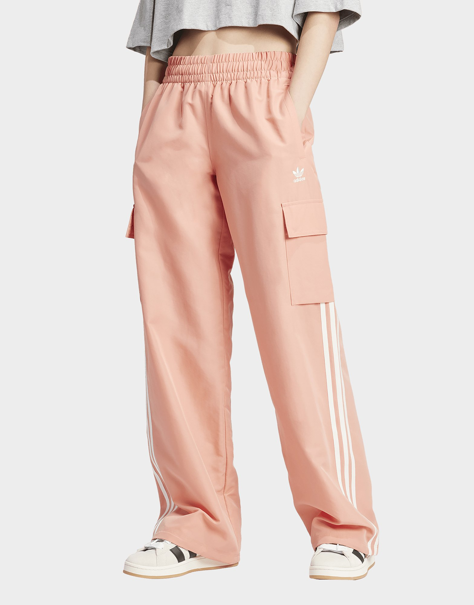 adidas Originals Pantalon Cargo Wide Leg 3 bandes Femme