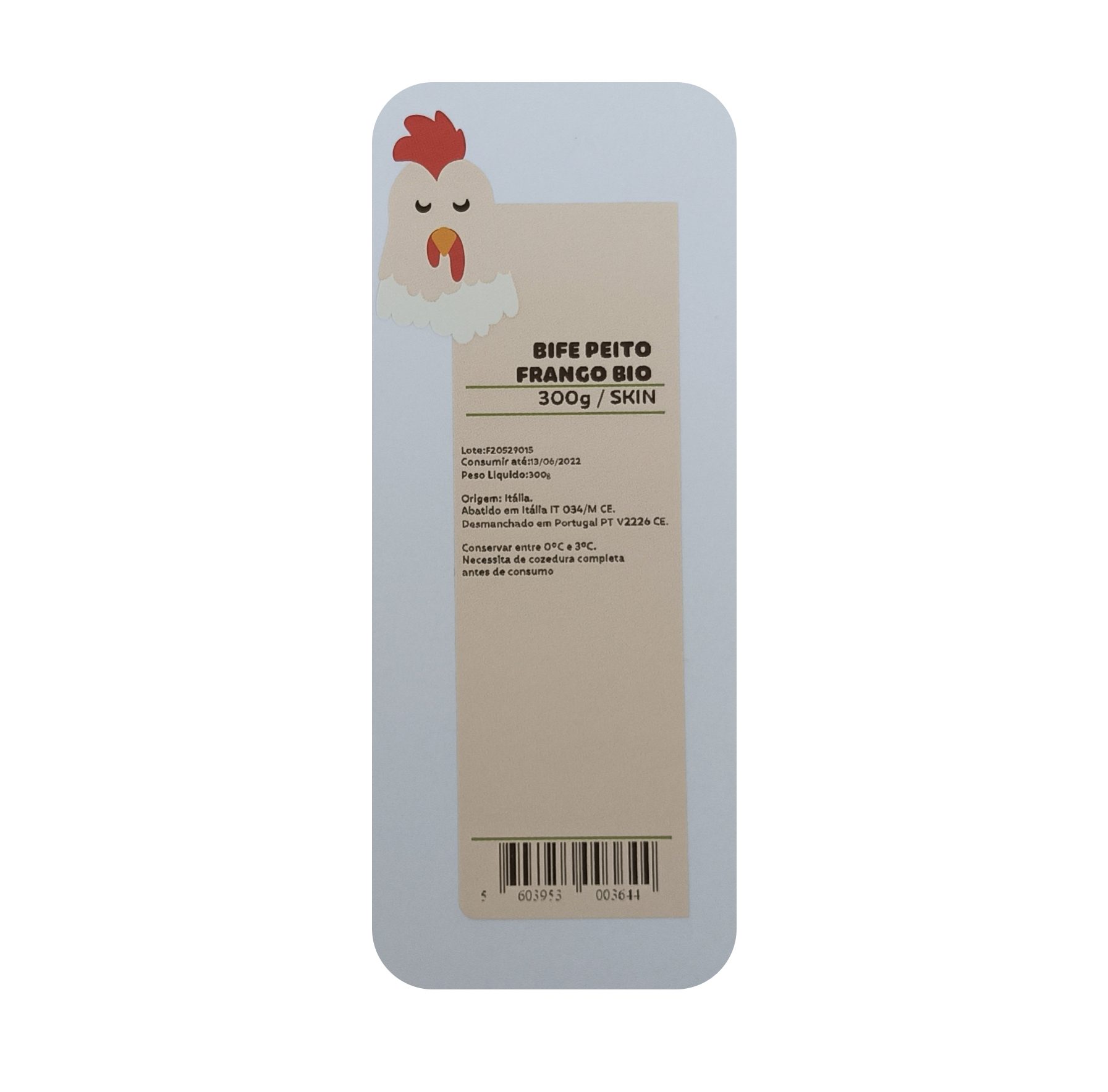 BIFE PEITO DE FRANGO BIOLOGIC BIO 300 G