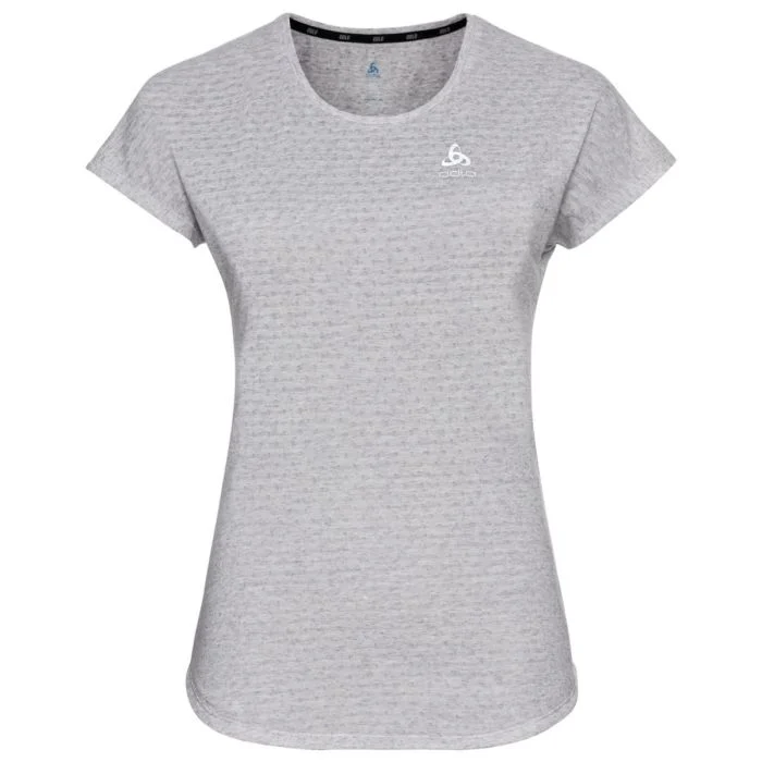 Odlo Dame T-shirts T-Shirt Short Sleeve Crew Neck Run Easy Grå