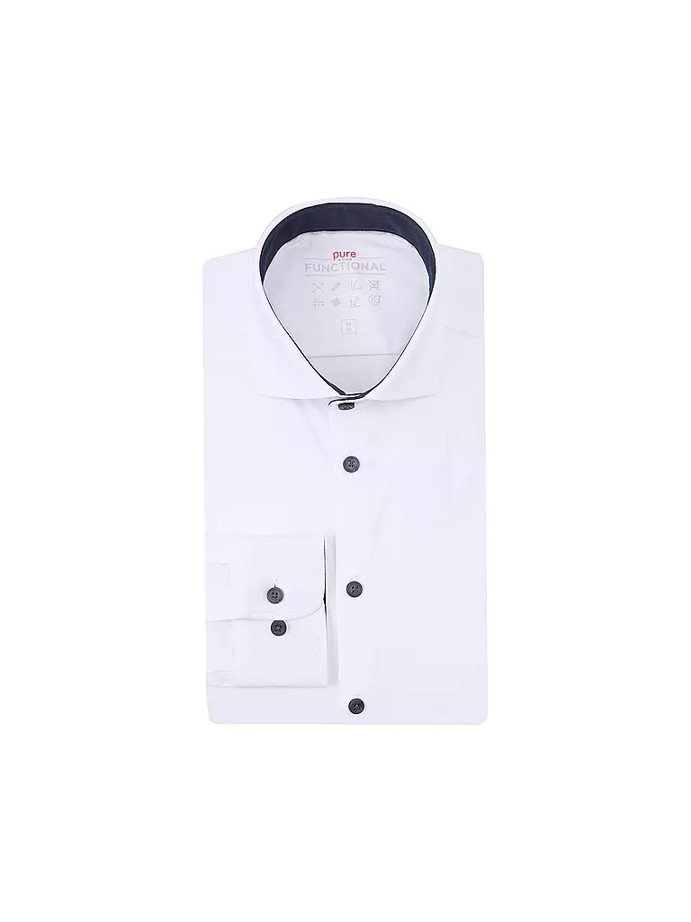 PURE Hemd Slim Fit  weiss