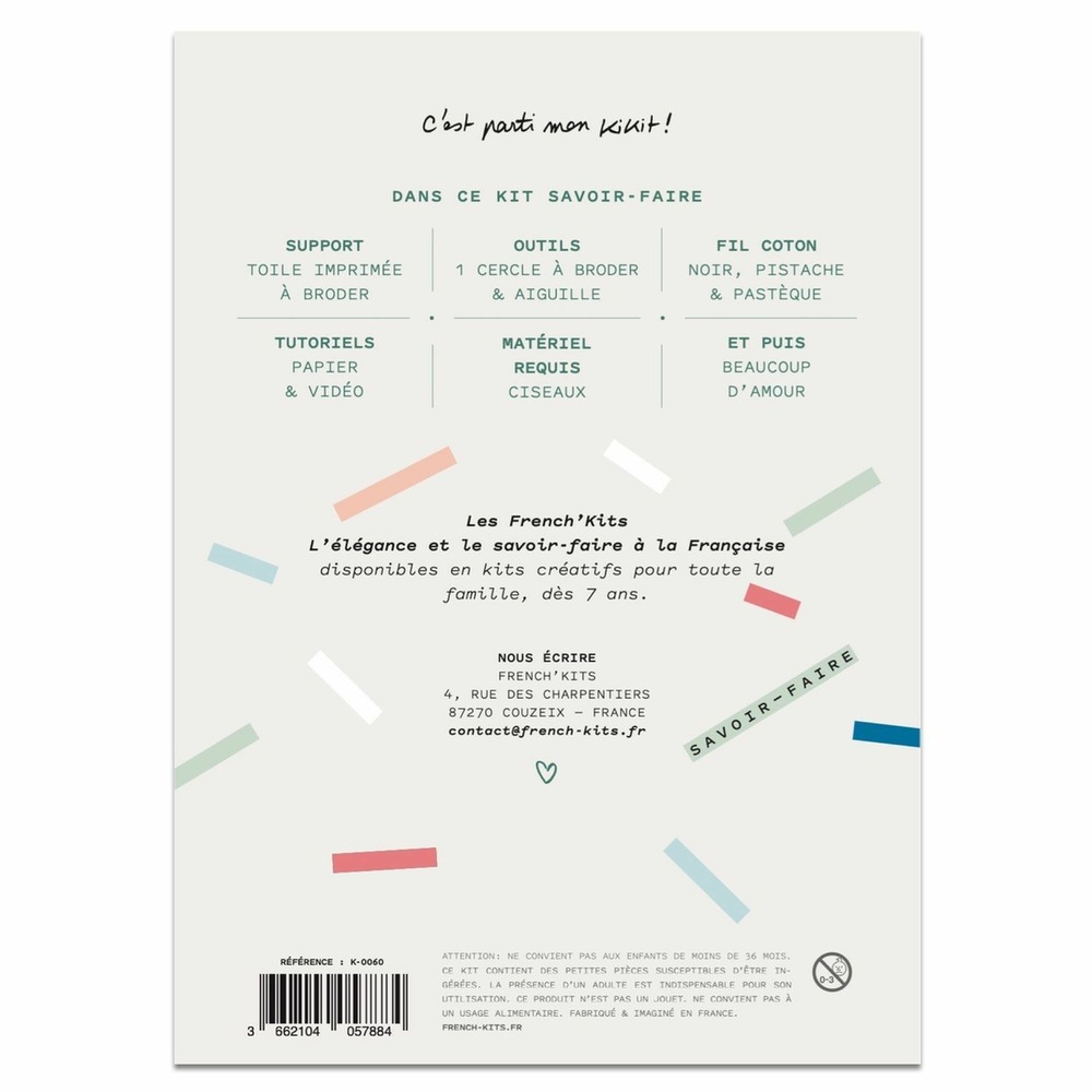Coffret diy - broderie décorative - mère et enfant