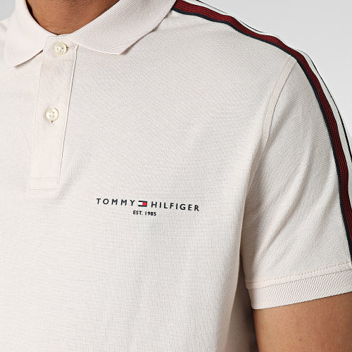 Polo Manches Courtes A Bandes Global Stripe 9534 Beige