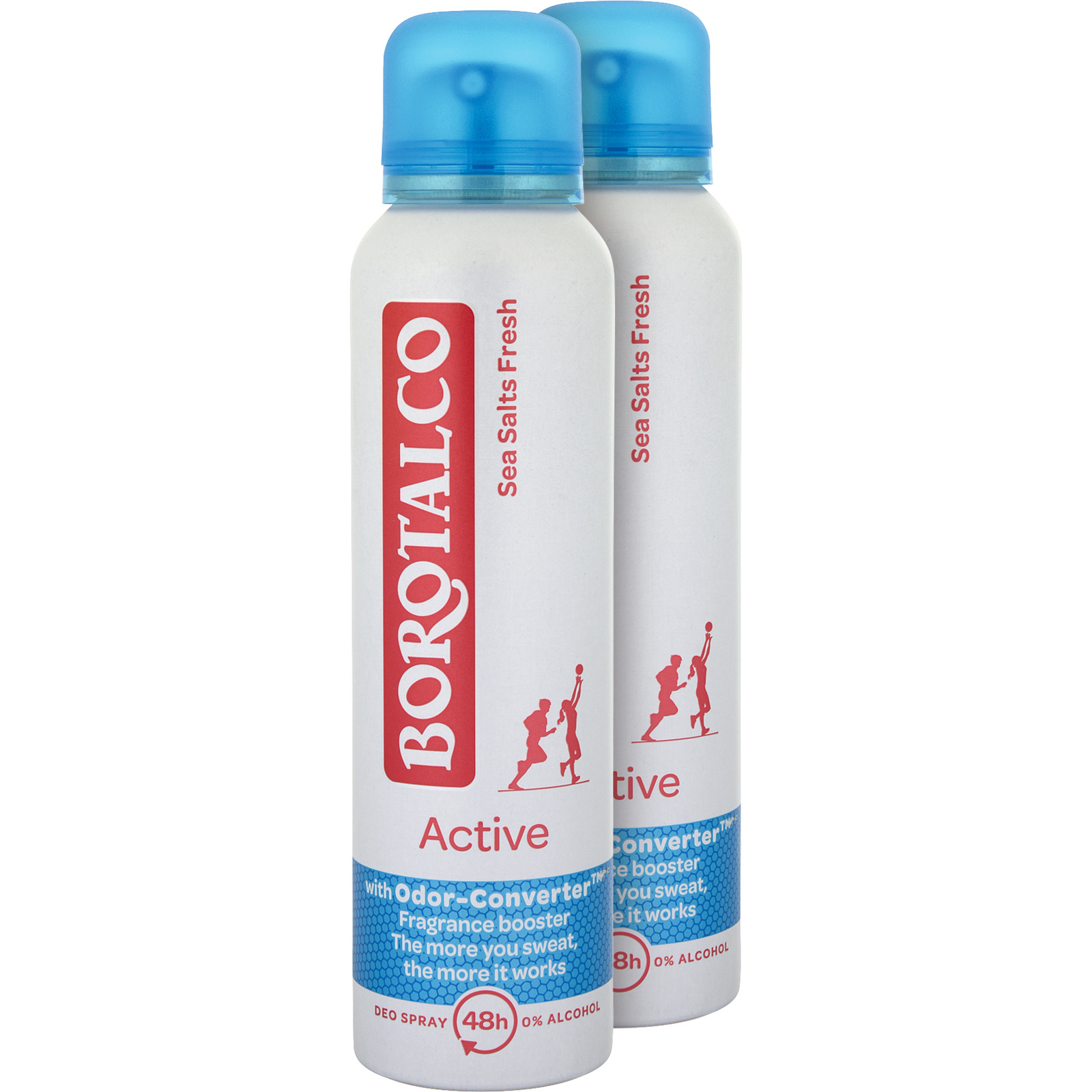 Borotalco Deo Spray Active Sea Salts Fresh 2 x 150 ml