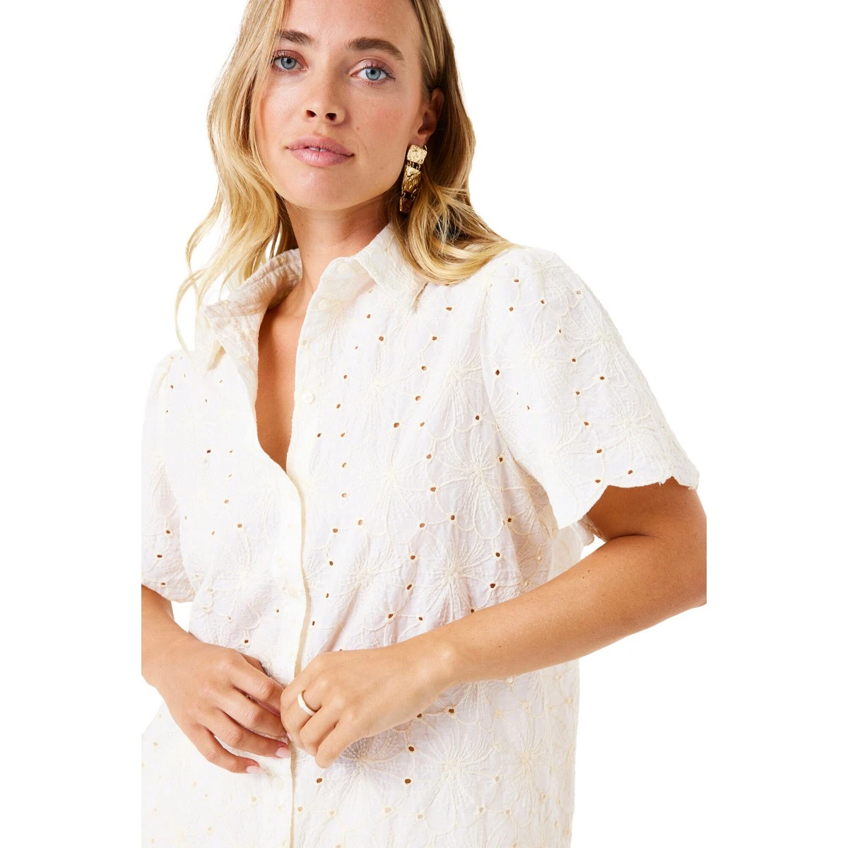 Dames Blouse 25016 blouse uni oversized
