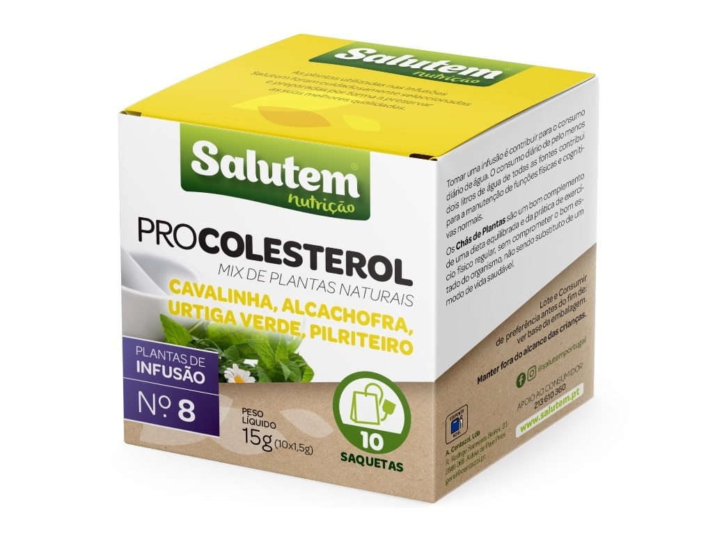 CHÁ SALUTEM INFUSÃO Nº8 COLESTEROL 10 SAQUETAS