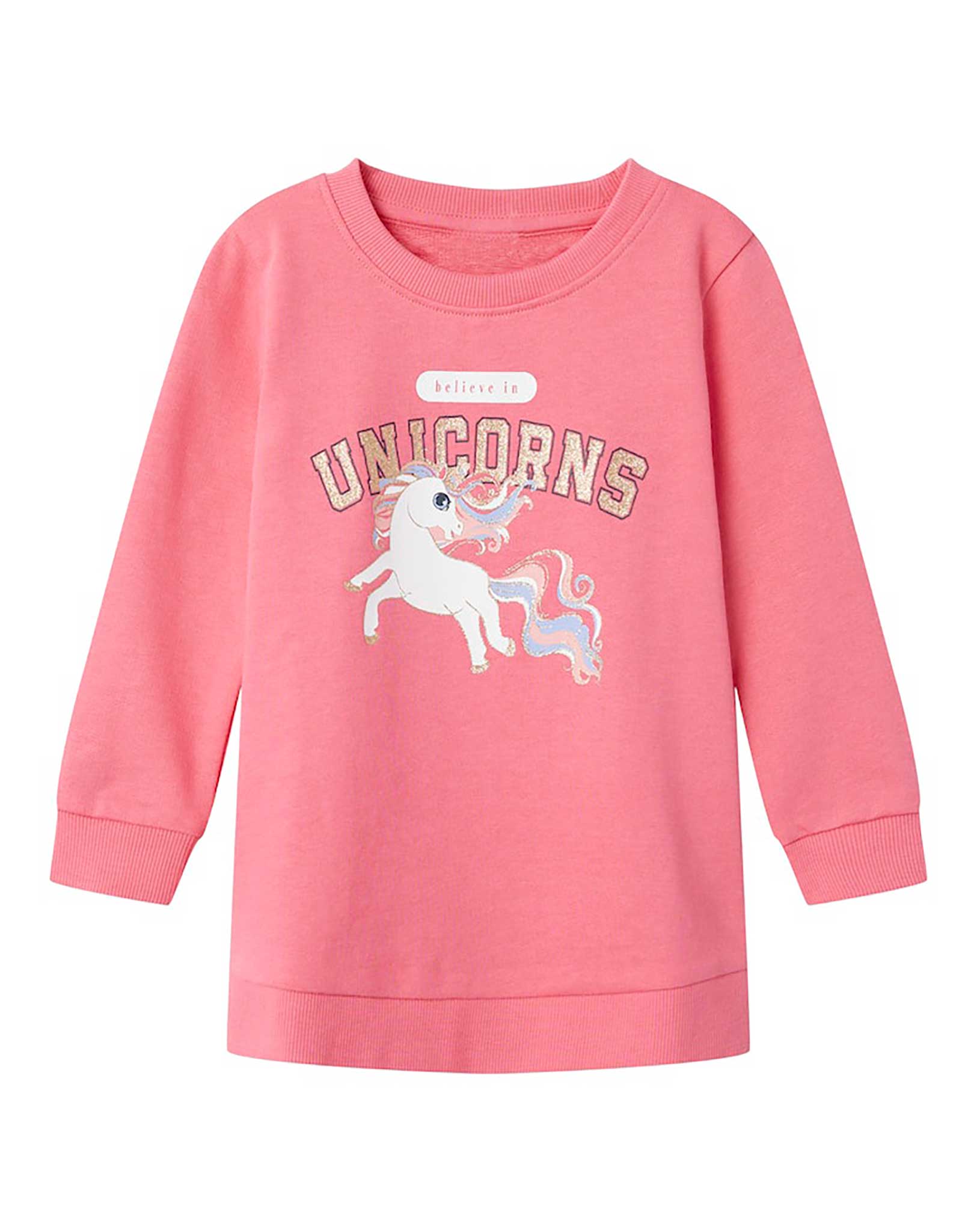 Sweatshirt NMFVERONIKA UNICORNS in camellia rose