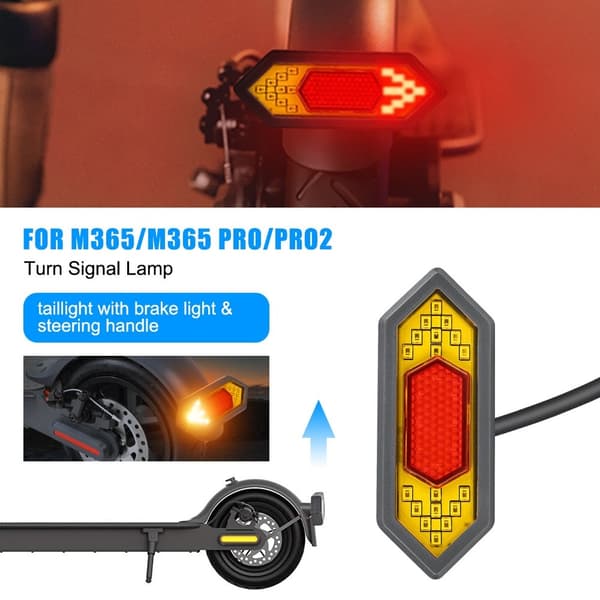 For Xiaomi M365 baklys Blinklys LED Scooter baklampe