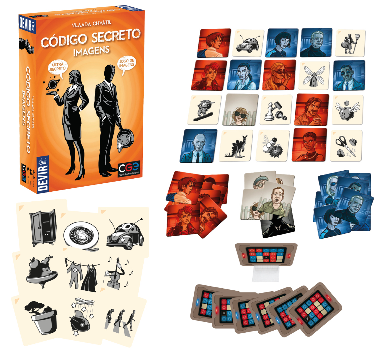 JOGO CÓDIGO SECRETO DEVIR IMAGENS TABULEIRO