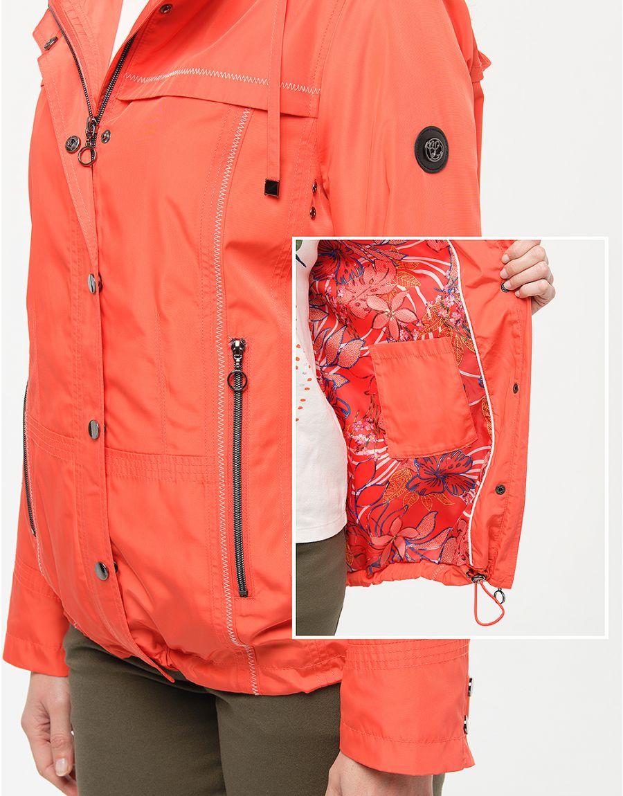Parka courte corail