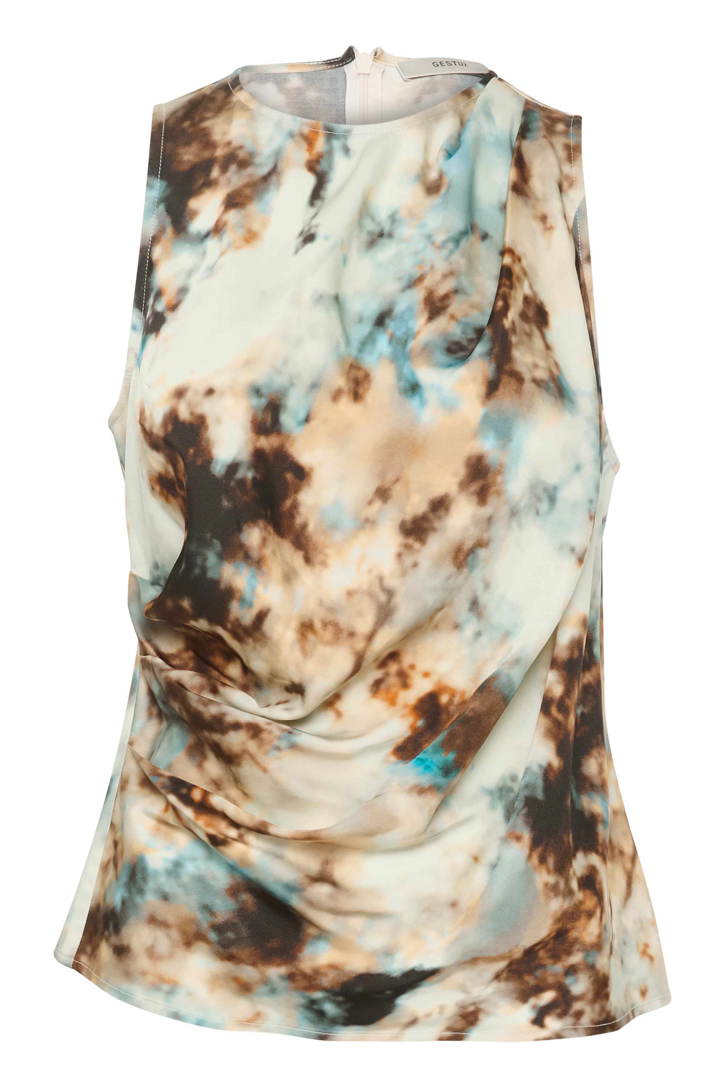 GESTUZ  ReenaGZ top - Blue Brown Rust
