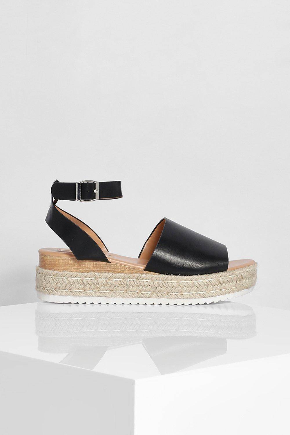 boohoo Espadrille à plateforme en 2 parties