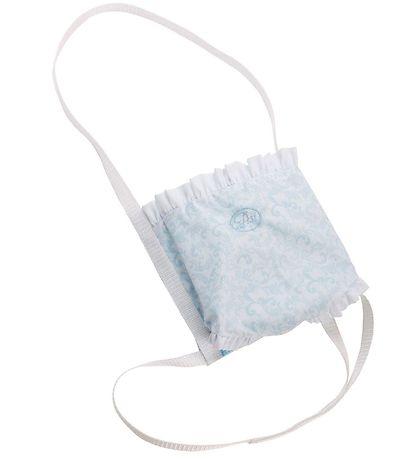 Asi Dukketilbeh?r - B?resele - 36-46 cm - Hvid/Lyseblå