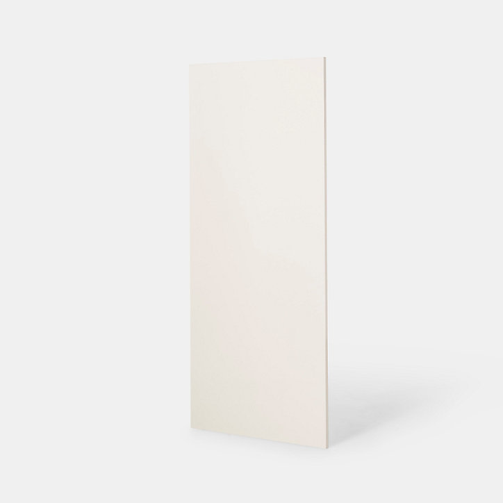 Côté de remplacement pour 1/2 colonne électroménager GoodHome Stevia crème H. 135.1 cm x l. 57 cm x Ep. 18 mm
