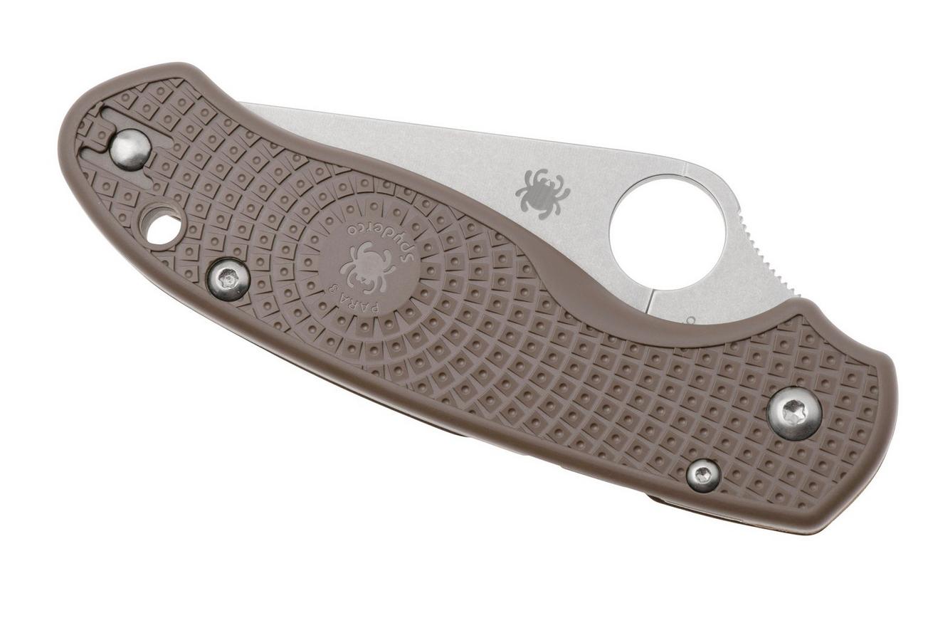Spyderco Para 3 Lightweight CPM15V C223PBN15V Brown, Sprint Run 2024 zakmes