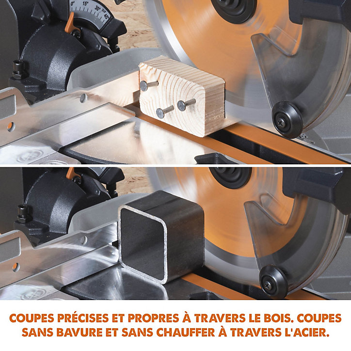 Scie à onglet sans fil Evolution R185SMS-LI 18V 185 mm (sans batterie)
