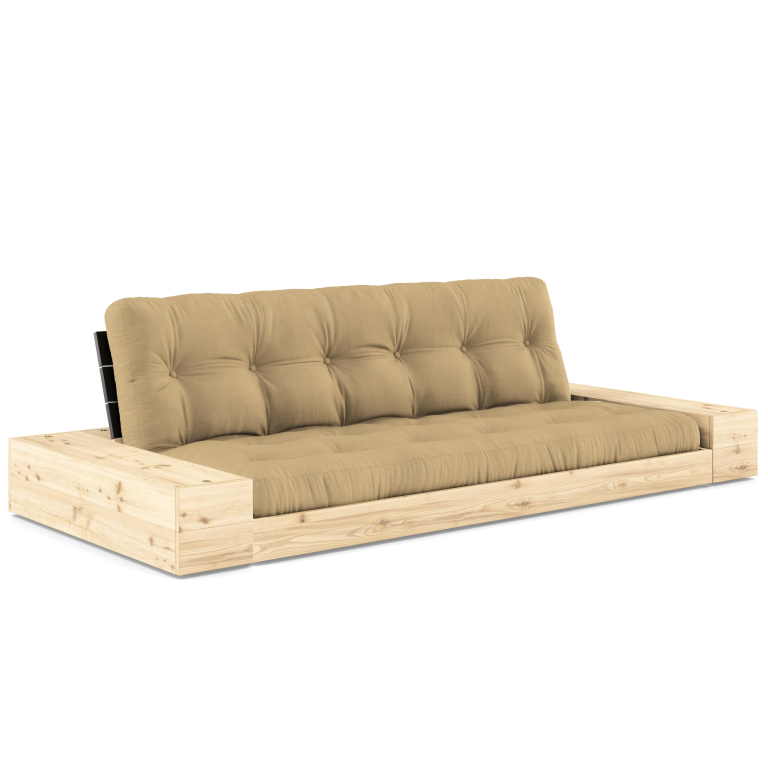 Karup Design Base slaapbank zwart, Wheat Beige