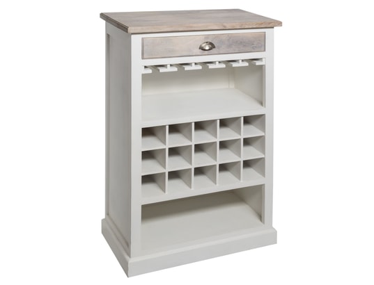 ATMOSPHERA - Etagère avec range bouteilles en bois aleria - l. 73 x h. 1...