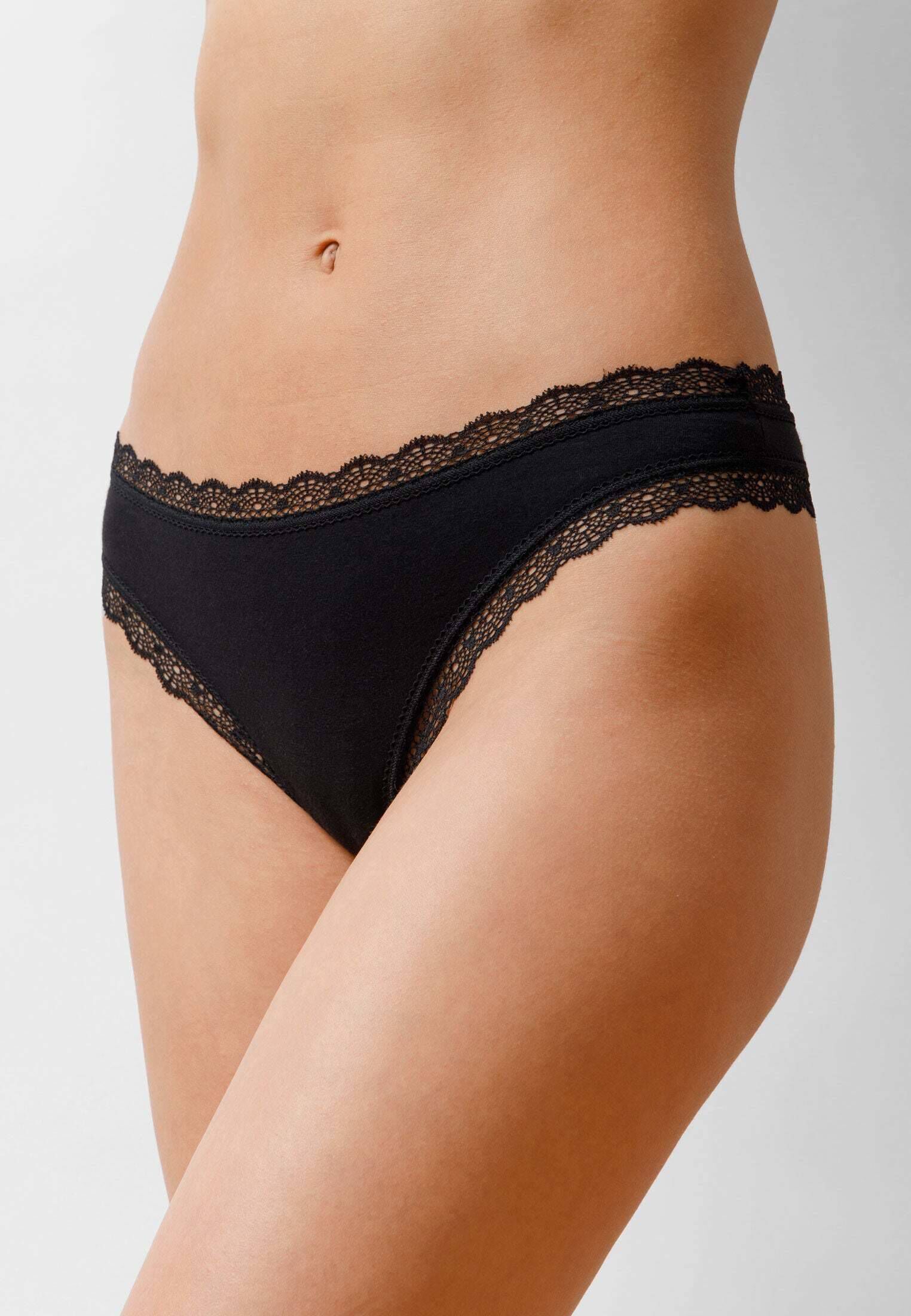 SNOCKS| Damen Tangas mit Spitze im 3er-Pack