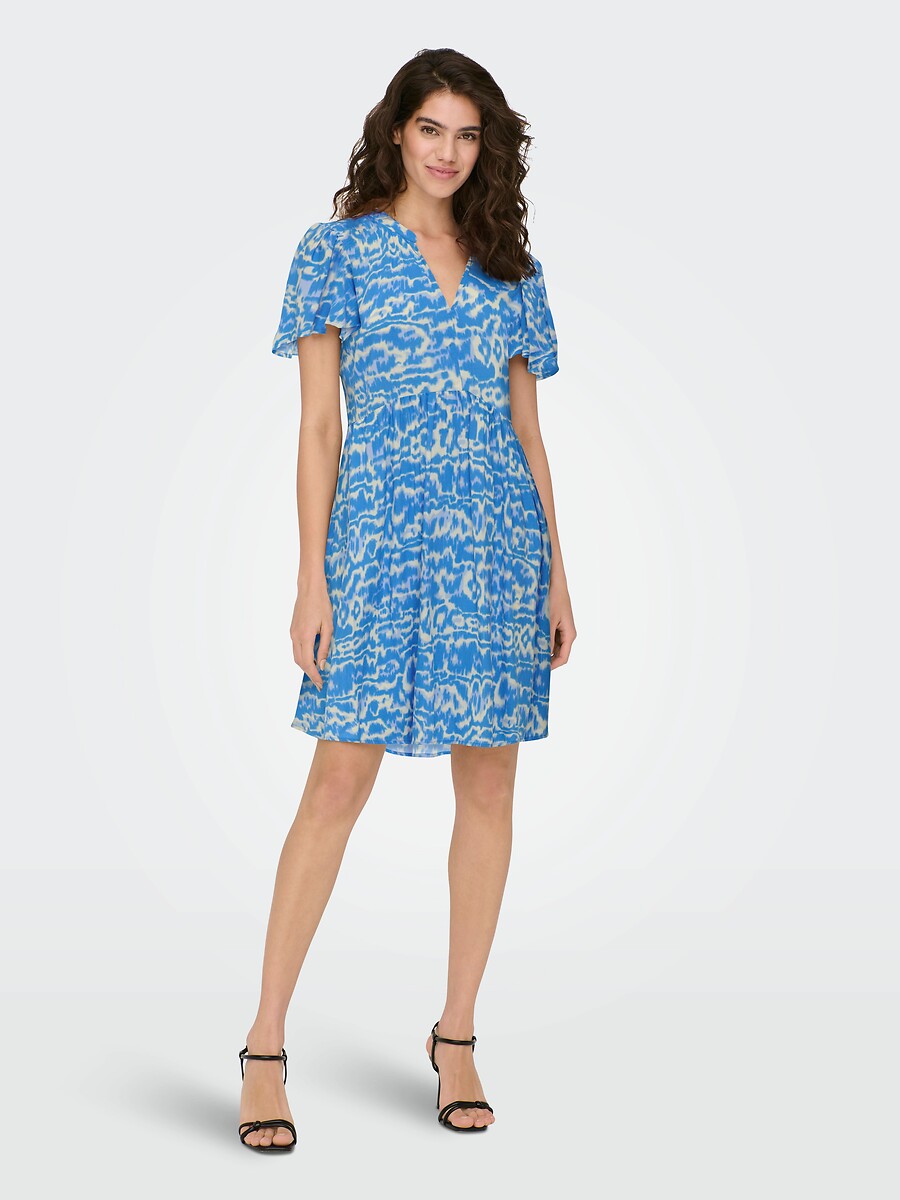 JDY<br>Vestido listrado, evasê