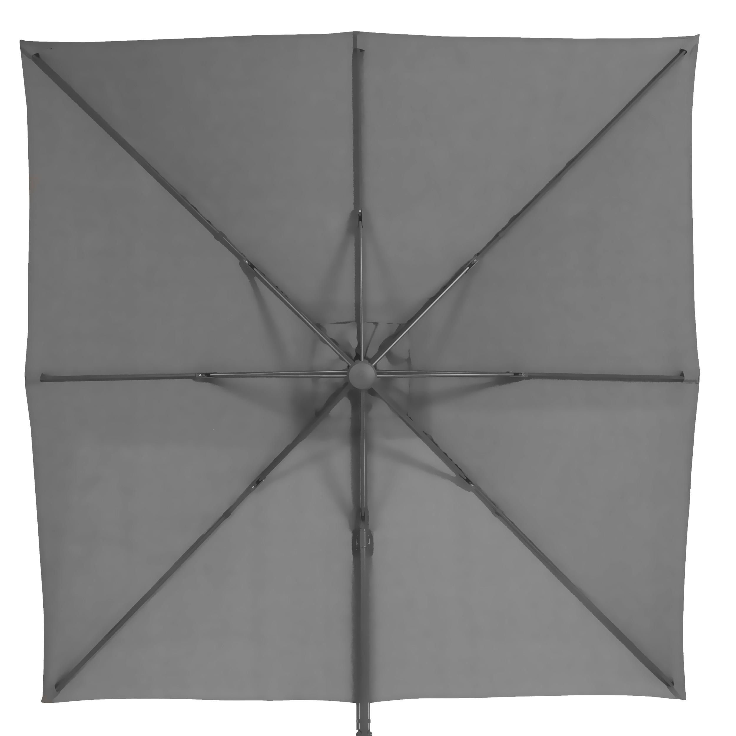 PARASOL DECENTRE ELEA 3X3M ARDOISE