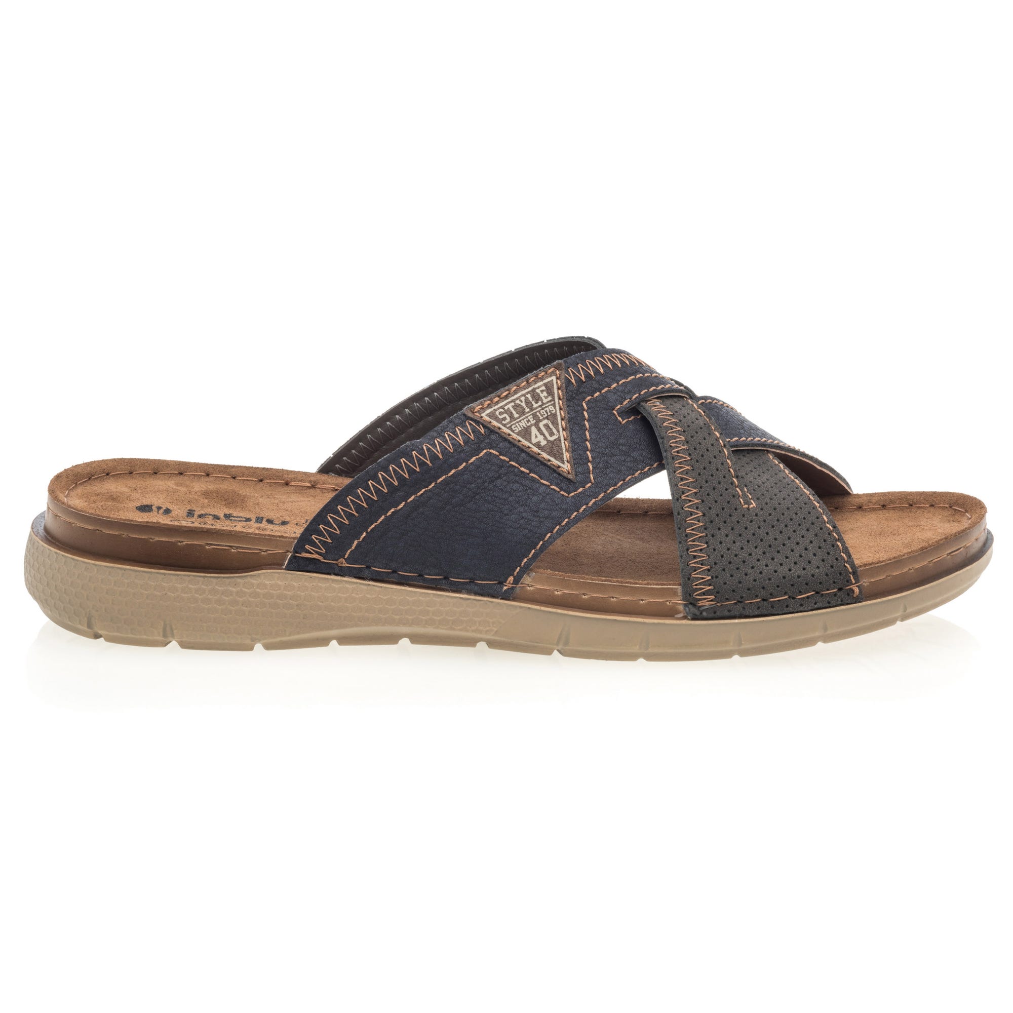 Mules Homme bleu