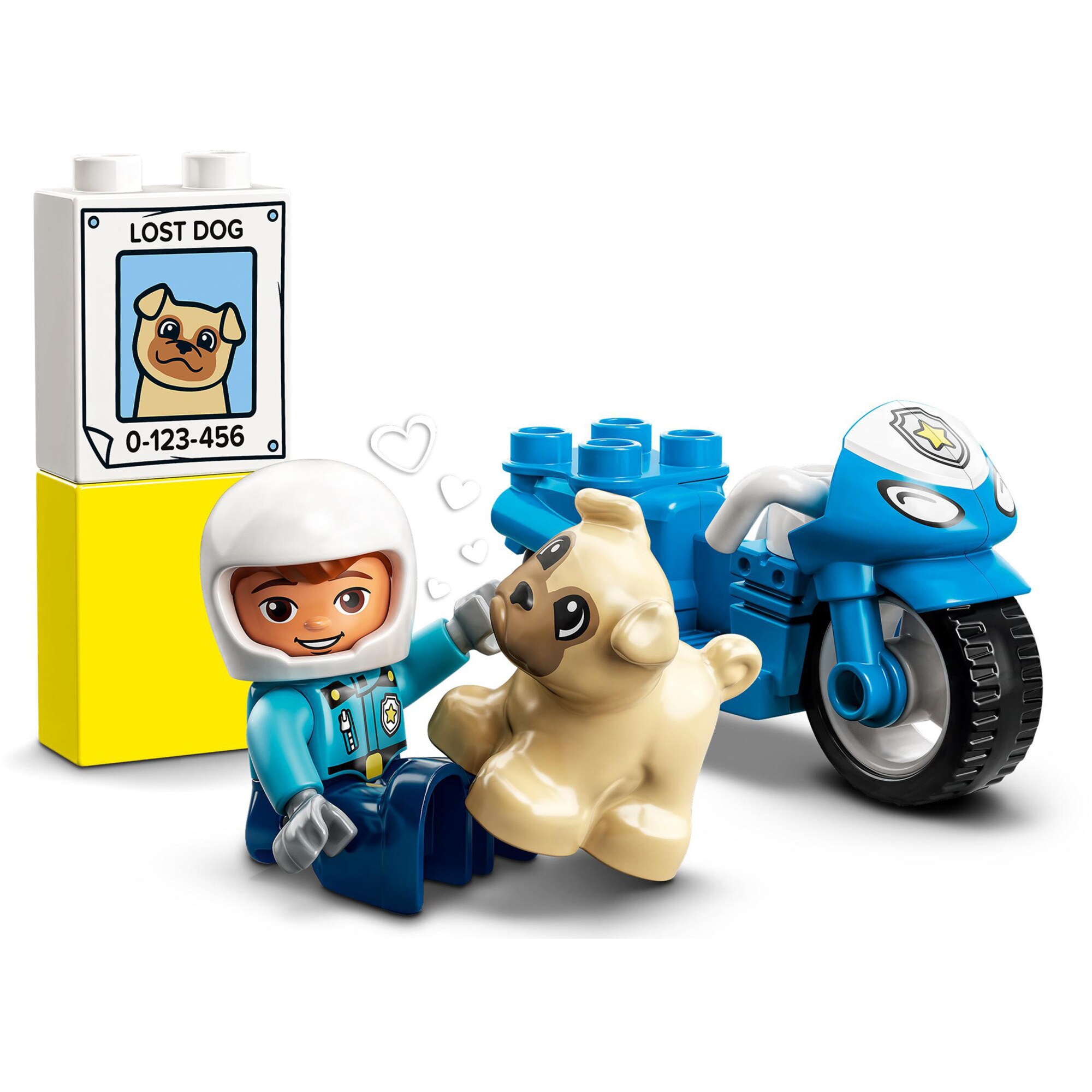 LEGO Konstruktionsspielzeug DUPLO Polizeimotorrad