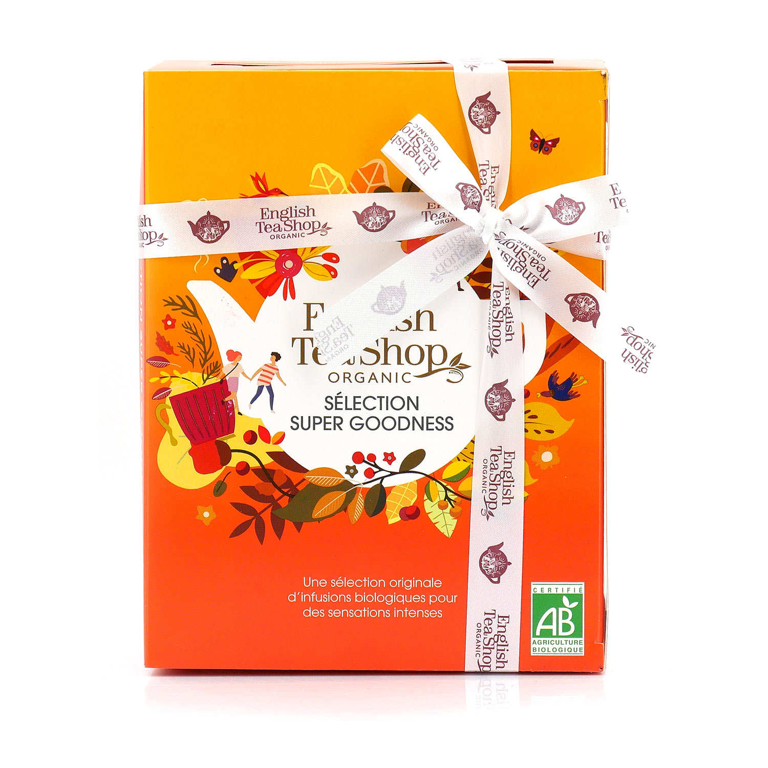Coffret d'infusions bio bienfaisantes -12 sachets pyramides - 6 parfums
