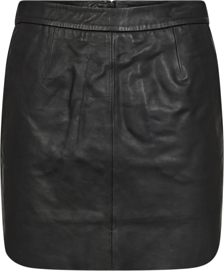 IVY Copenhagen IVY-Kylie Leather Mini Skirt Black