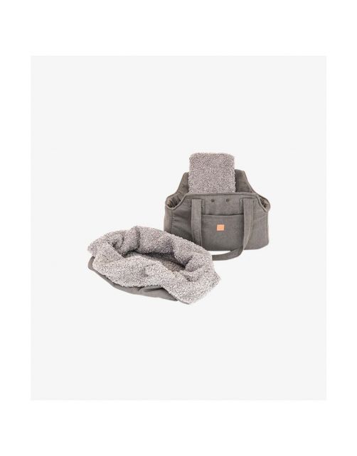 Pet & Co. Hondentas Lucky - Hondenautoaccessoire - 46x35x24 cm Grijs