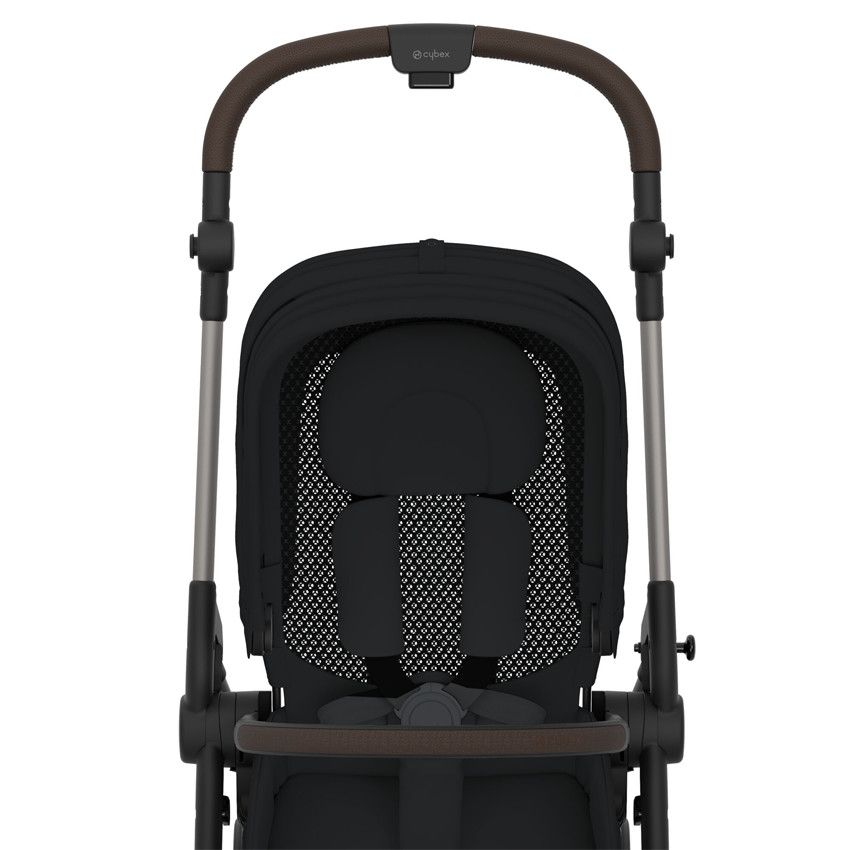 Poussette Melio 3 - Moon black - Ecru