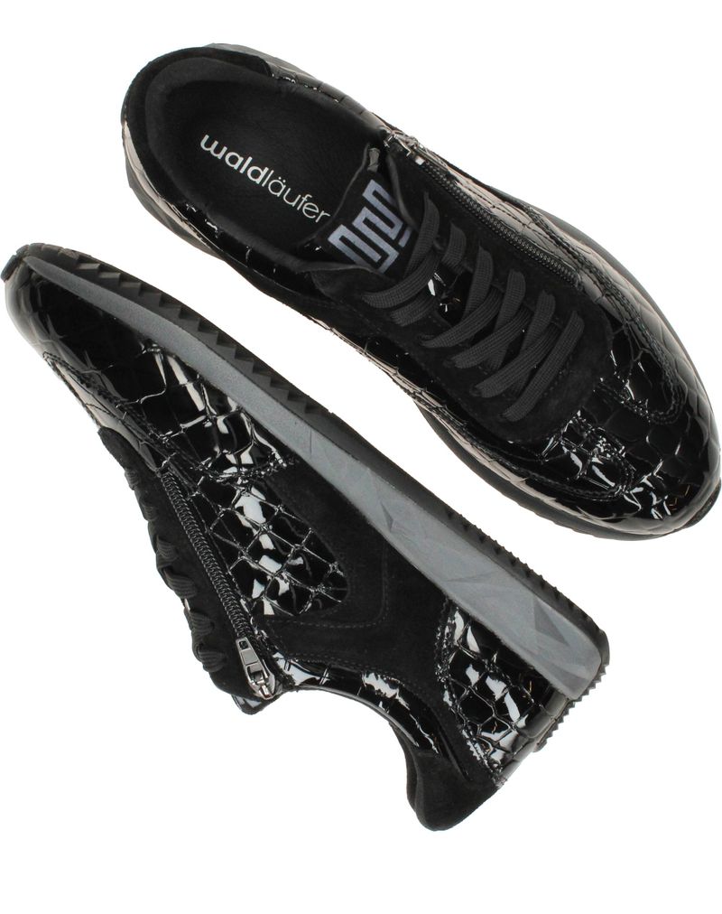 Waldlaufer Janett veterschoen Veterschoenen Zwart Dames