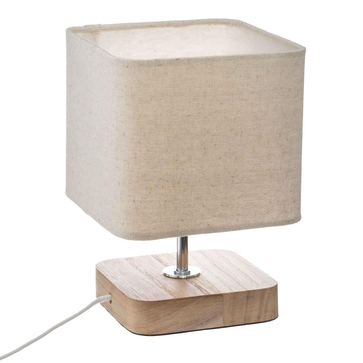 LAMPE A POSER BOIS H.21CM