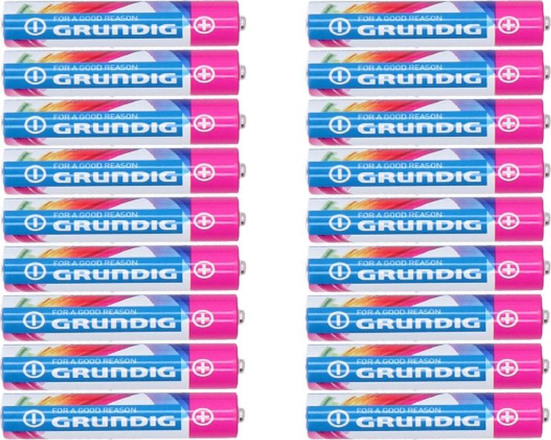 Grundig Alkaline Batterijen Power++ AAA/LR03 - 1.5V - 950mAh - 18 stuks
