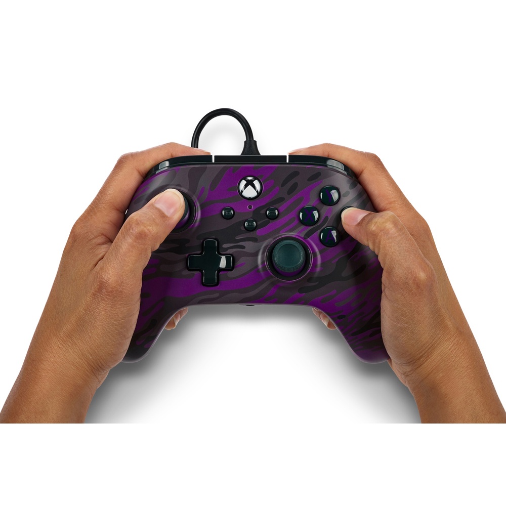 PowerA Advantage Kabelgebundener Controller für Xbox Series X|S – Lila Tarnmuster