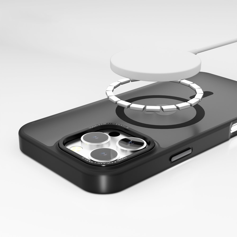 iPhone 16 Pro Max MagSafe Hybrid Hülle mit TPU Bumper - Dunkelblau