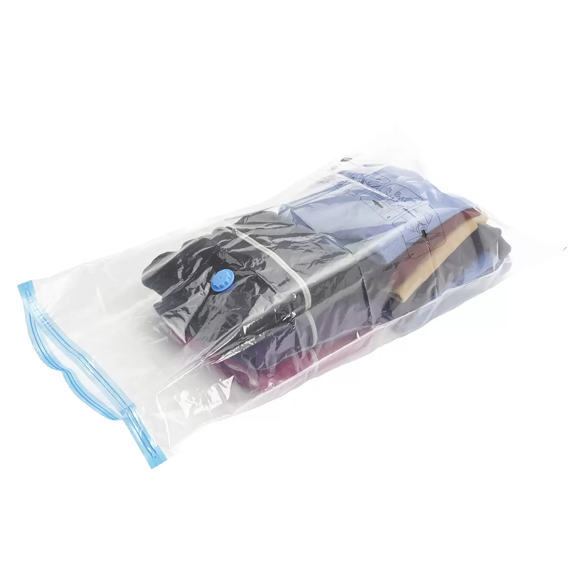 Vakuum Aufbewahrugsbeutel 2er Easy Travel Transparent