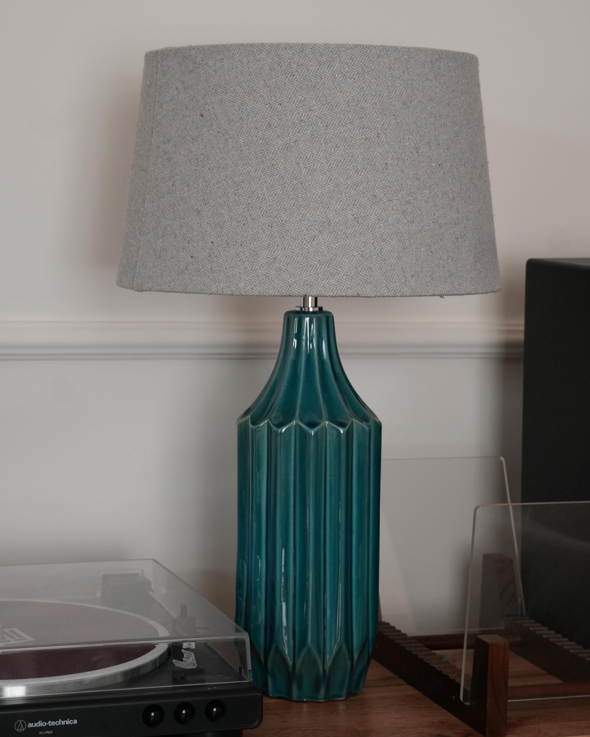 Tafellamp ABAVA Keramiek Groenblauw