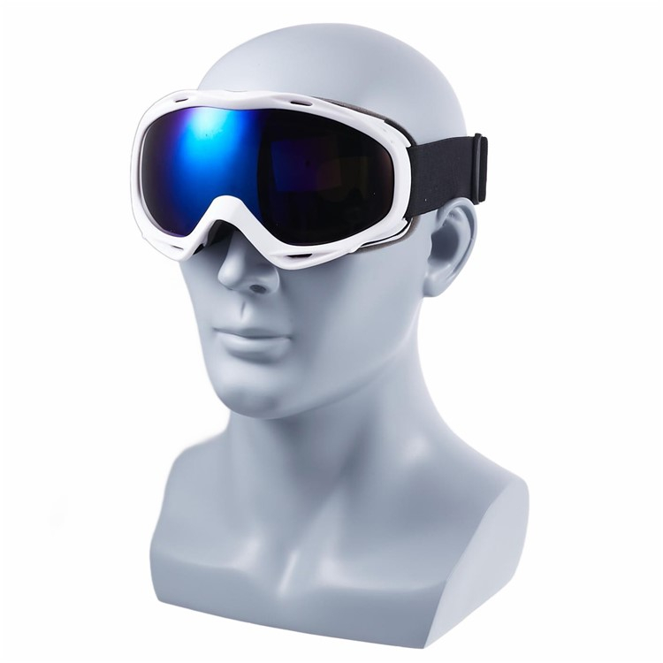 Motocross Brille Winter Ski Sportbrille mit UV-Schutz - Weiss / Blau