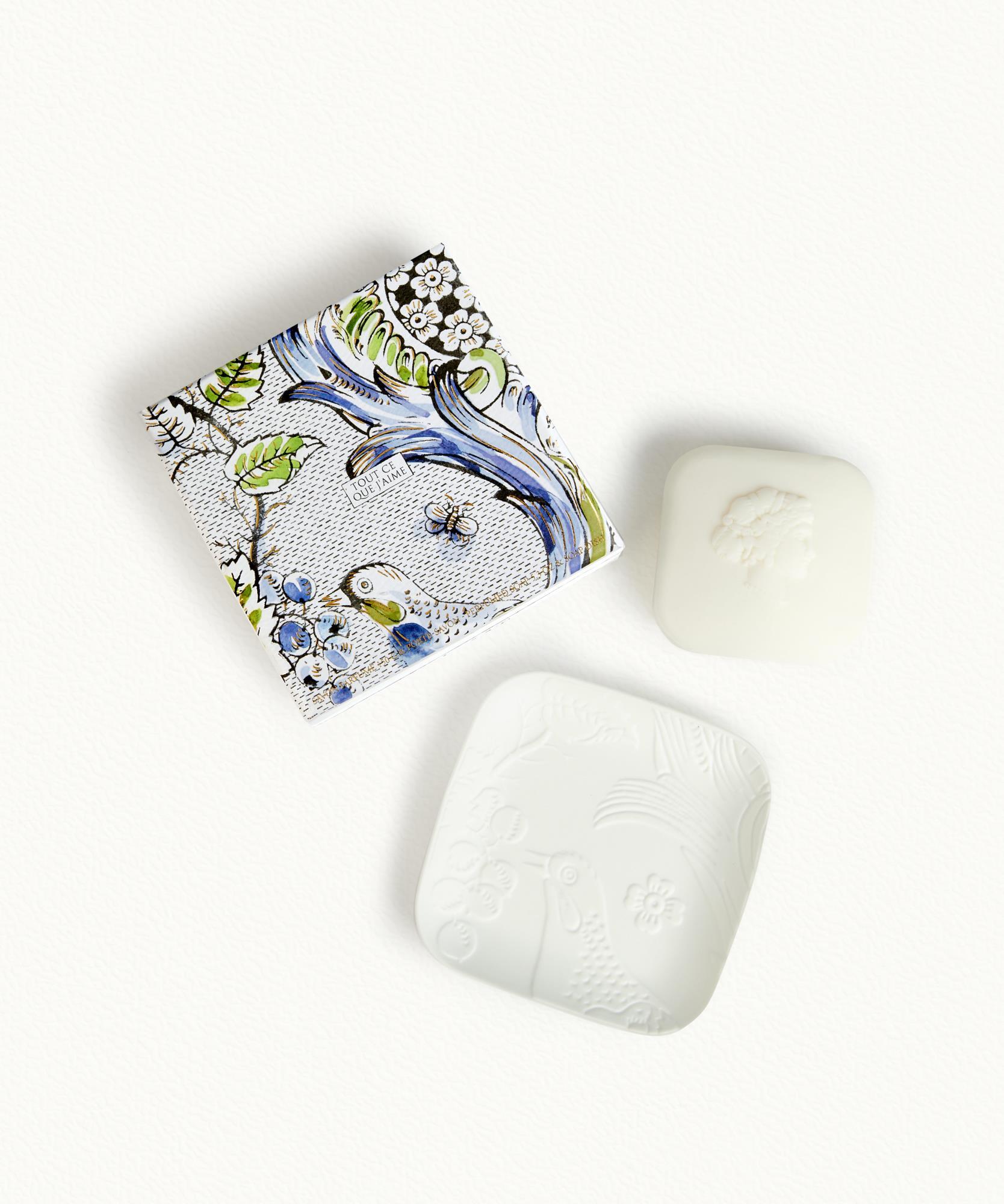 Mon Lys  Savon & porte savon - 150 g + 11 x 11cm