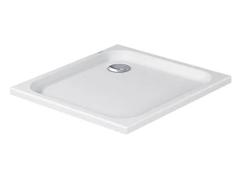 Brusekar D-Code 800x800mm hvid akryl