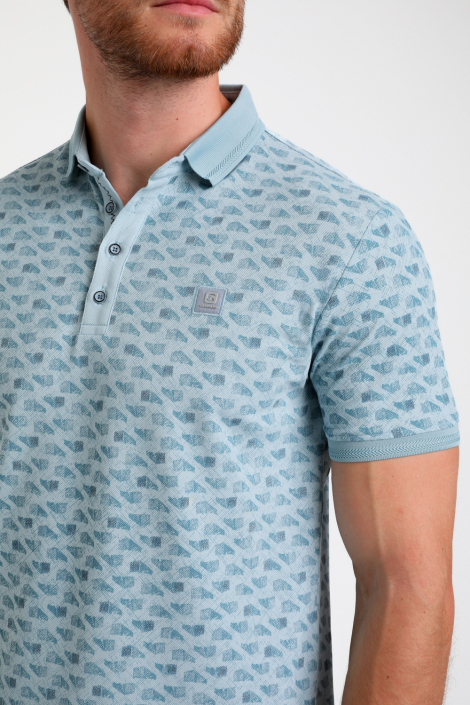 Gabbiano blauwe heren polo