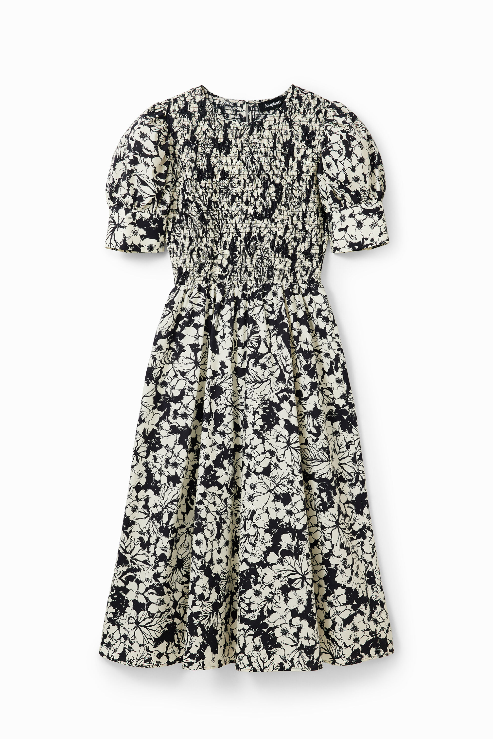 Robe midi fleurs