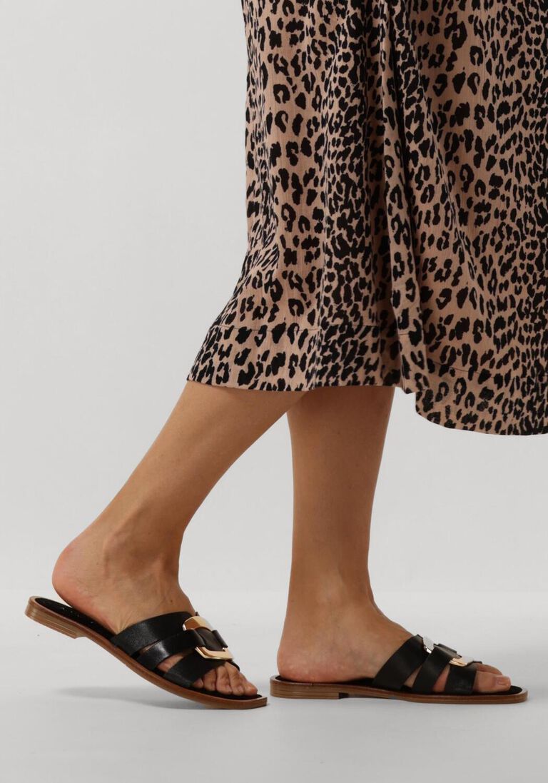 zwarte notre-v slippers 22718
