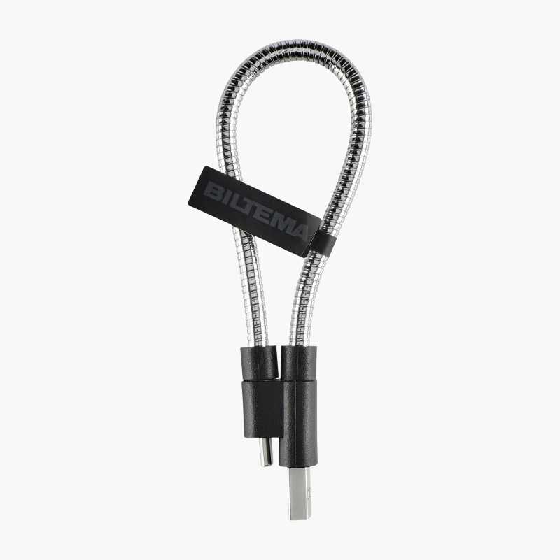 USB-kabel med type C-kontakt, 18 cm