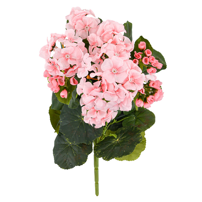 Bouquet de géraniums artificiels