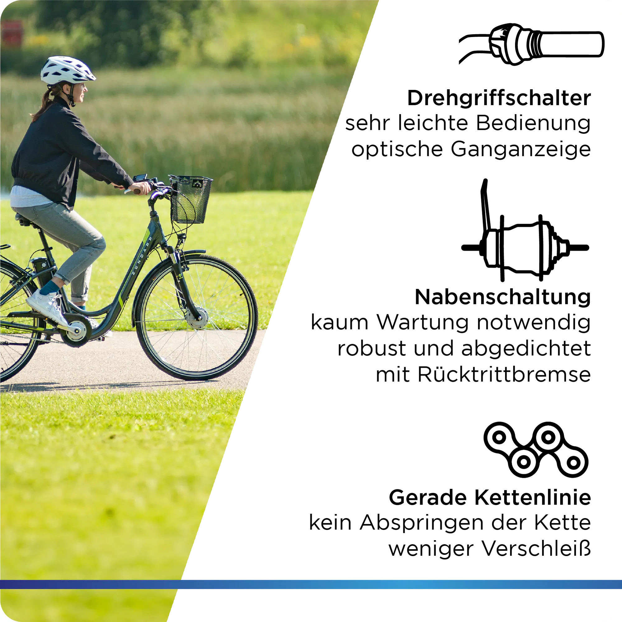 Zündapp Z510 E Bike 28 Zoll Damenfahrrad ab 155 cm mit 3 Gang Nabenschaltung und Rücktrittbremse