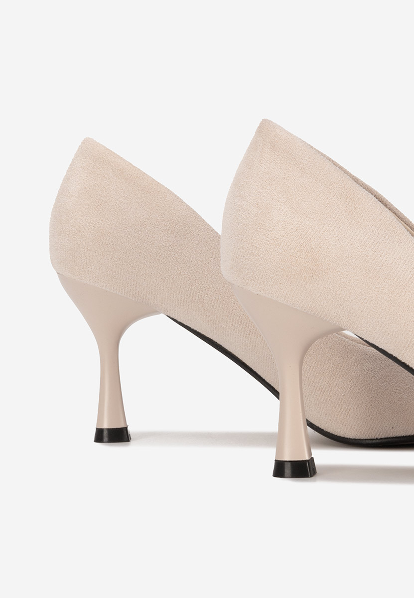 Chaussures à talon haut beige Pilaria