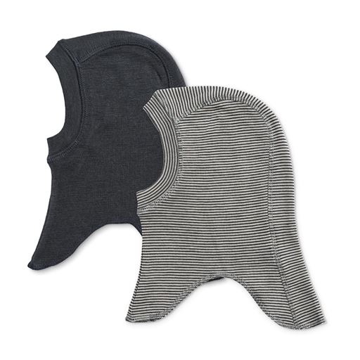 Wheat Felix Wool Elefanthue, Navy Stripe, 9-24 mdr.