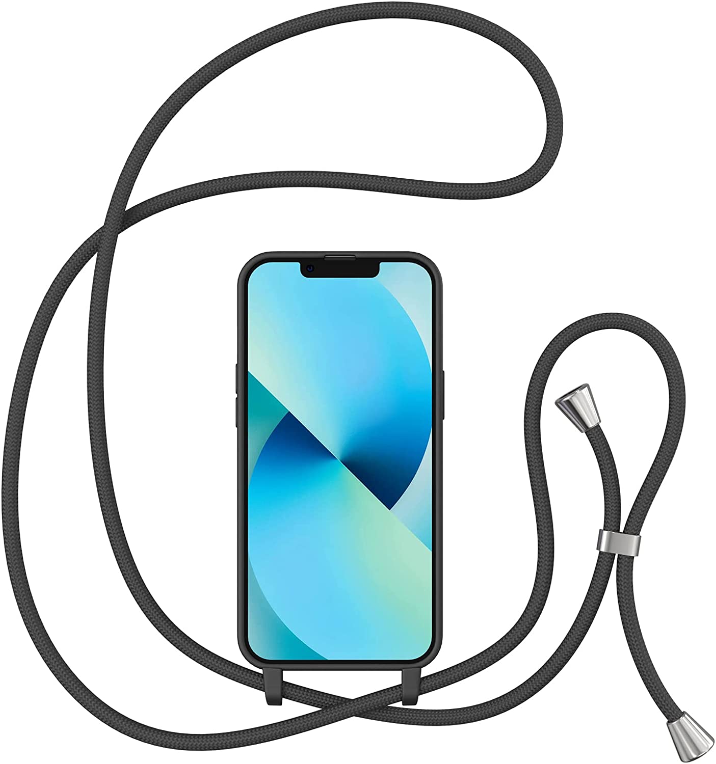 Handyhülle mit Band iPhone 14 Plus schwarz